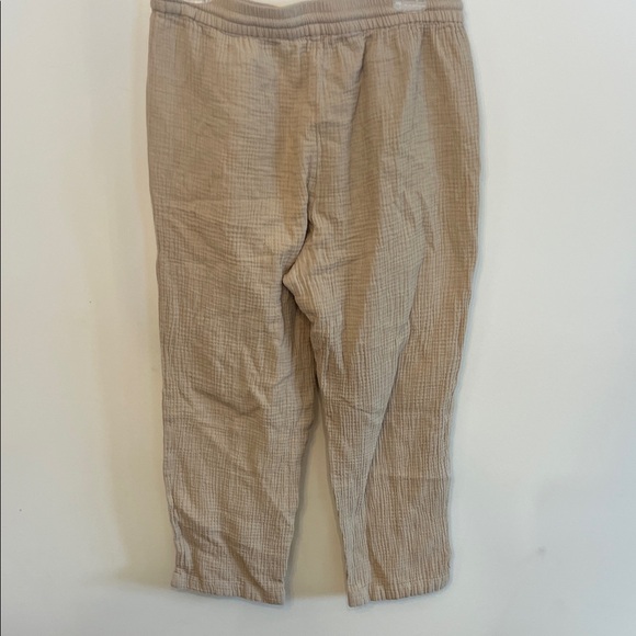 J. Crew Beige Cotten Drawstring Pants - Picture 3 of 8